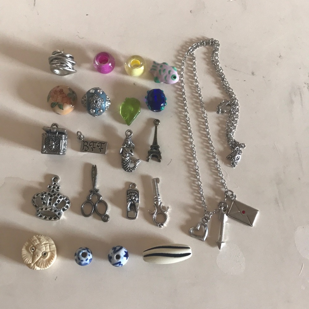 I’m selling little charms to put on your necklace!